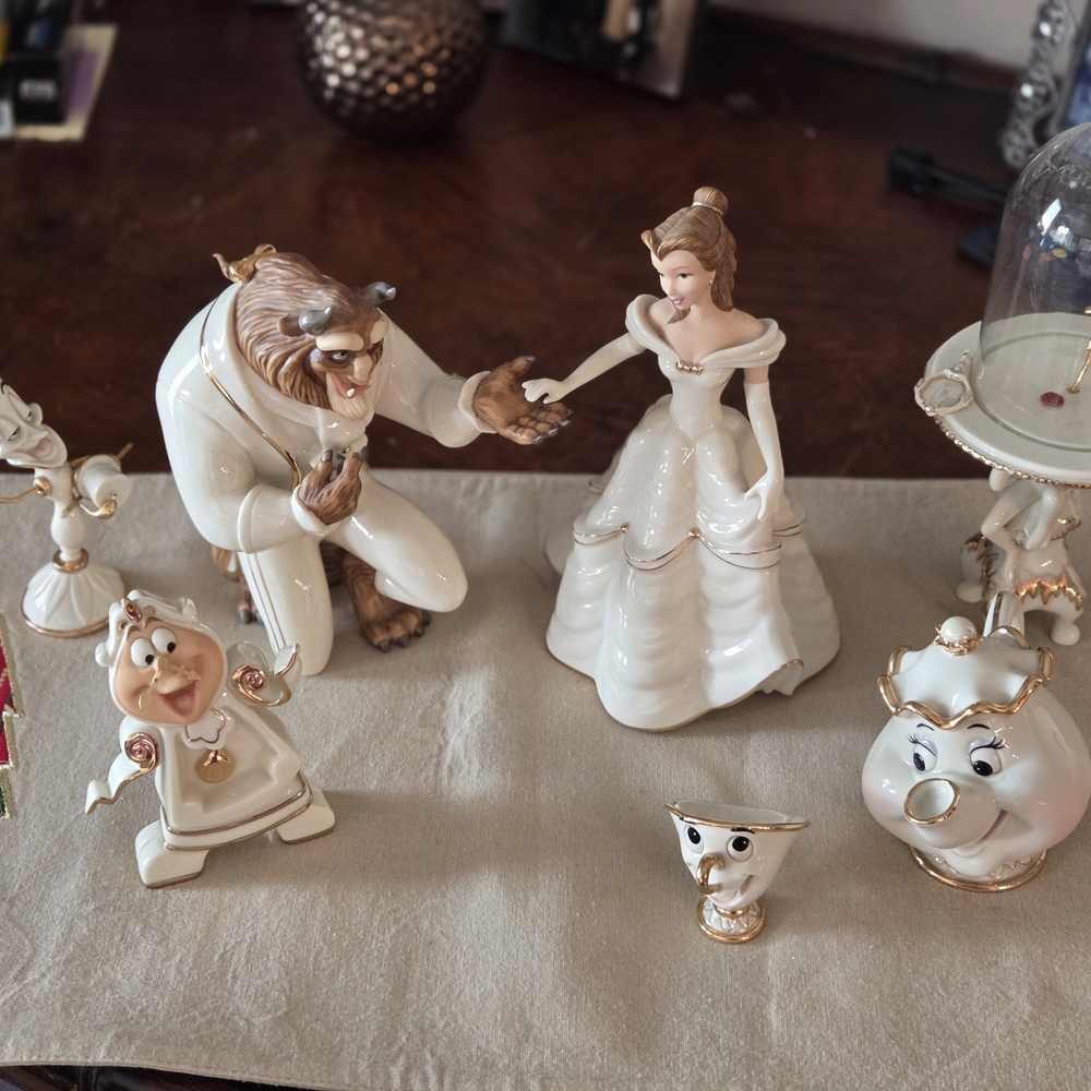 Lenox White and Gold Cake Topper Set